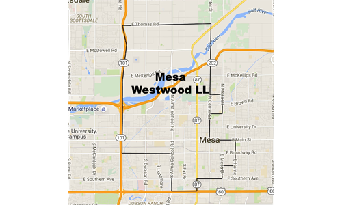 Mesa Westwood Little League Boundaries